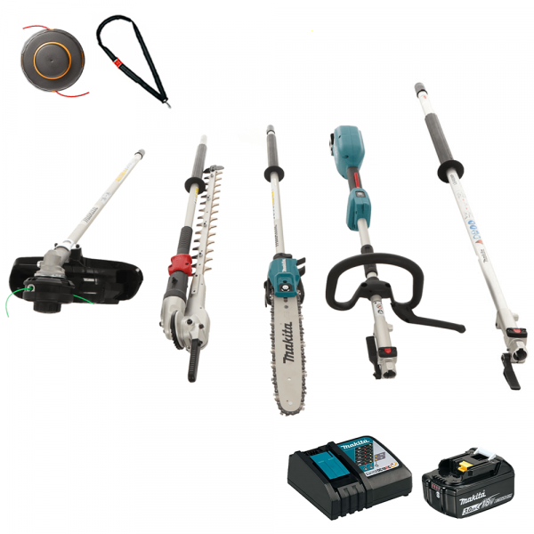 Makita DUX18Z - Decespugliatore a batteria multifunzione - 18V - 3Ah