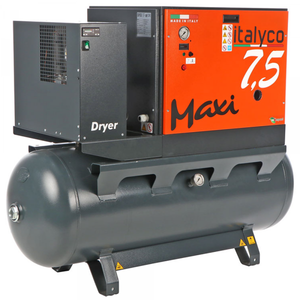 Italyco Maxi 8/270 D - Compressore rotativo a vite - Pressione max 10 bar