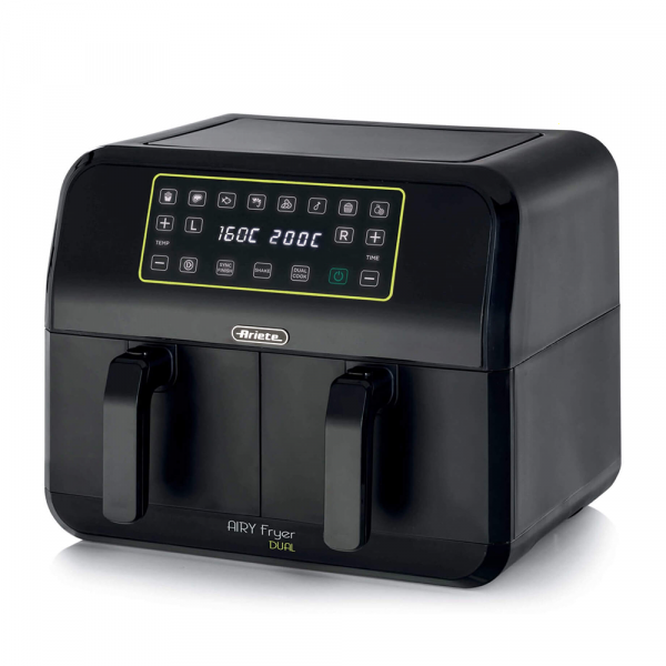 Ariete 4623 Airy Fryer Dual - Friggitrice ad aria doppio cestello digitale Ariete