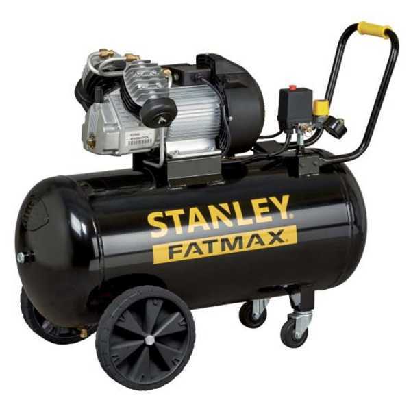 OUTLET - UTILIZZATO PER PROVA  - Stanley Fatmax DV2 400/10/100 - Compressore aria elettrico carrellato - Motore 3 HP - 100 lt