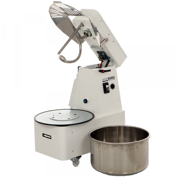 AgriEuro Top-Line Mixer 4000 T Deluxe - Impastatrice ribaltabile a spirale trifase - 35 Kg - 41L