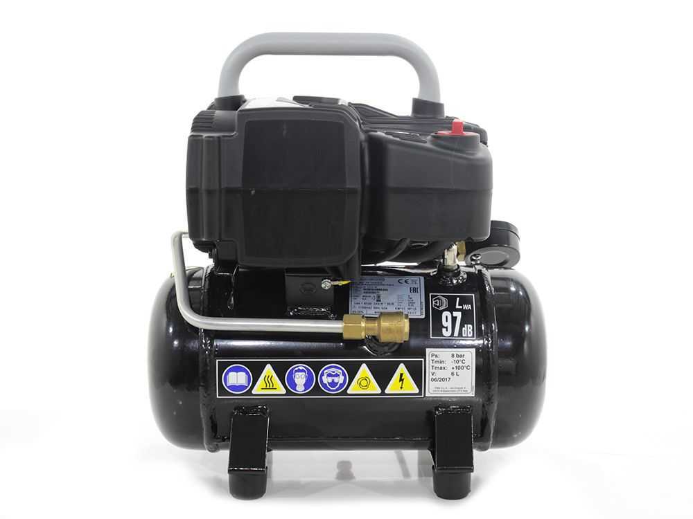 Black&Decker Compressore aria portatile 6 litri 1,5Hp aria compressa BD195/6-NK, compressori - idropulitrici, Elettroutensili e macchine