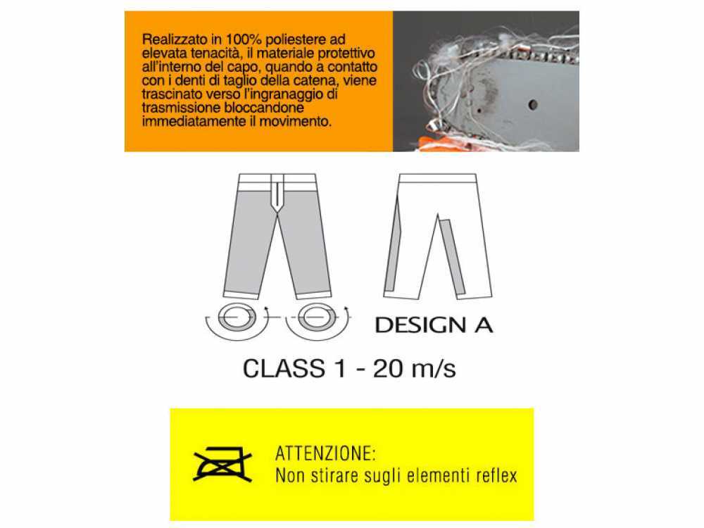 Pantaloni antitaglio per motosega CHAIN STOP in Offerta