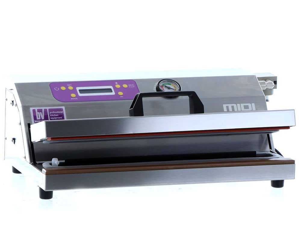 Macchina sottovuoto professionale in acciaio inox BesserVacuum MIDI INOX -  Doppia barra saldante da 40 cm