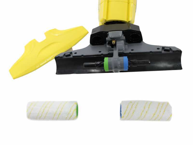 lavasciuga pavimenti fc 5, due prodotti in uno aspira lo sporco e lava il  pavimento, potenza w 460, sistema a doppio serbatoio sporco/pulito,  capacità
