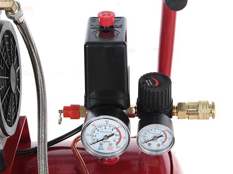 VONROC PRO Compressore d'aria silenzioso 57,5Db - 24 LT - Senza olio - 750W  – Antracite
