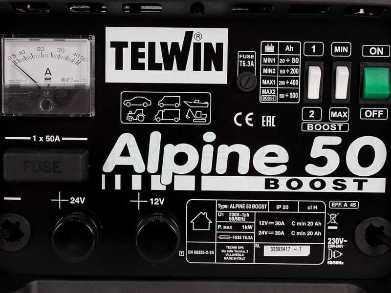 Telwin Alpine 50 Boost - Caricabatterie auto in Offerta