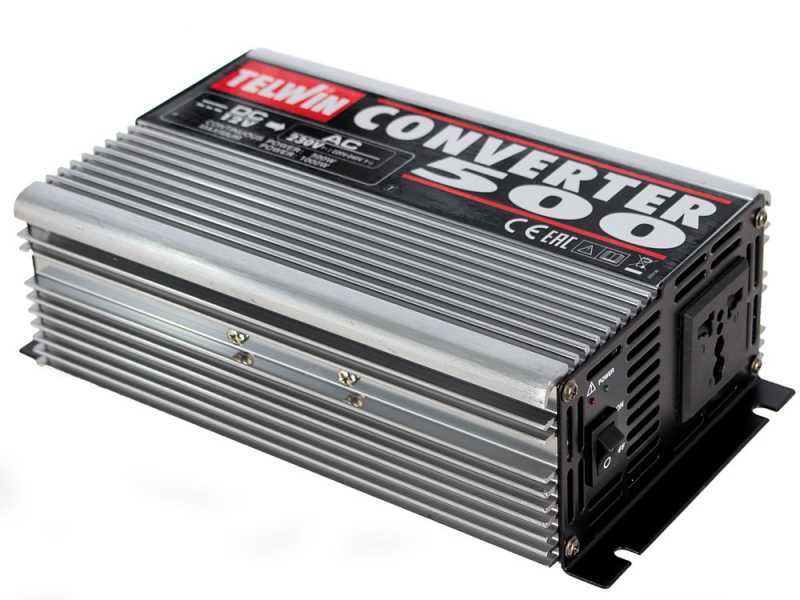 Trade Shop - Convertitore Elettrico Corrente Telwin Inverter Converter 12v/ 220v 500w 829446