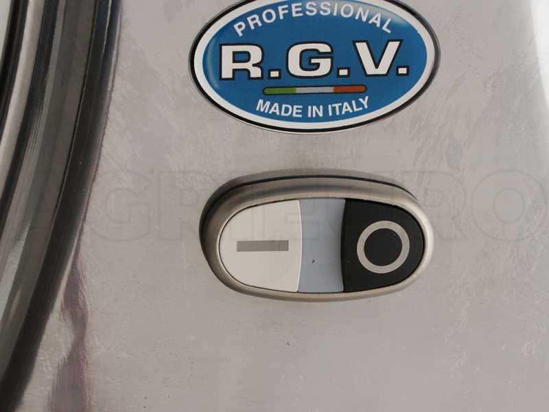 RGV Grattugia elettrica Maxi Essential, prodotta in Italia, rullo  professionale in acciaio inossidabile rimovibile e lavabile in  lavastoviglie, argento, 450 Watt : .it: Casa e cucina