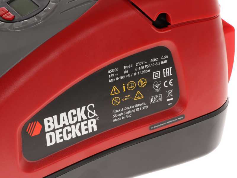 BLACK & DECKER BLACK & DECKER COMPRESSORE ARIA PORTATILE 160 PSI / 11 BAR  ASI300-QS