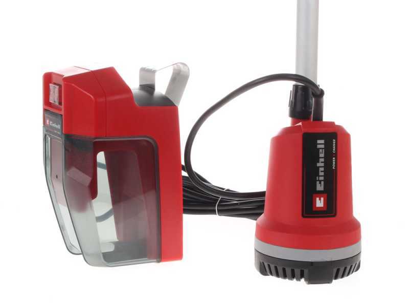 Einhell Pompa per acque scure a batteria GE-DP 18/25 LL Li-Solo (18 V, ioni  di litio, portata massima: 7000 l/h)