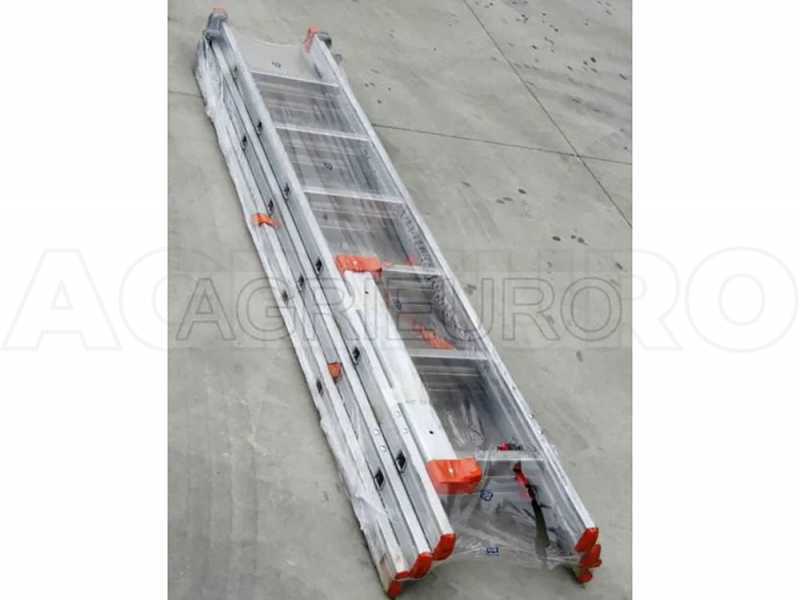 Scala in alluminio allungabile 3,20 mt- Edilcentro -Frosinone
