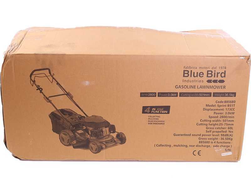 Blue Bird Sprint H51 T - Tagliaerba a scoppio trazionato - Honda GCVx 200 - lama 51 cm
