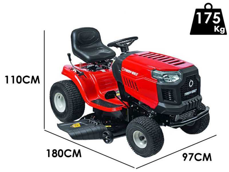 Trattorino rasaerba Troy Bilt Bronco 107T-S - trasmissione continua CVT - scarico laterale