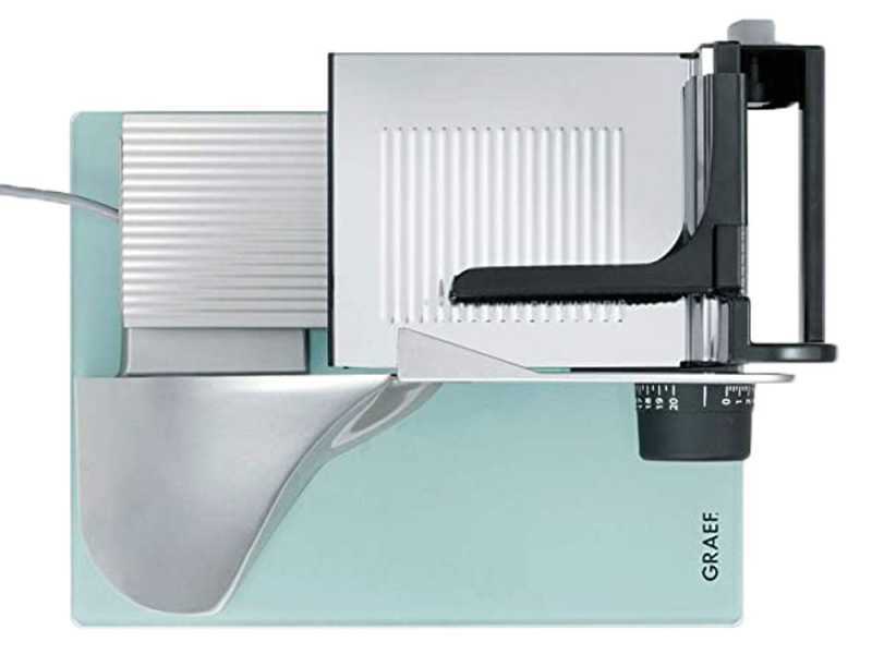 Graef Master M90 Silver - Affettatrice 2 in 1 con affettaverdure - Lama da 170 mm