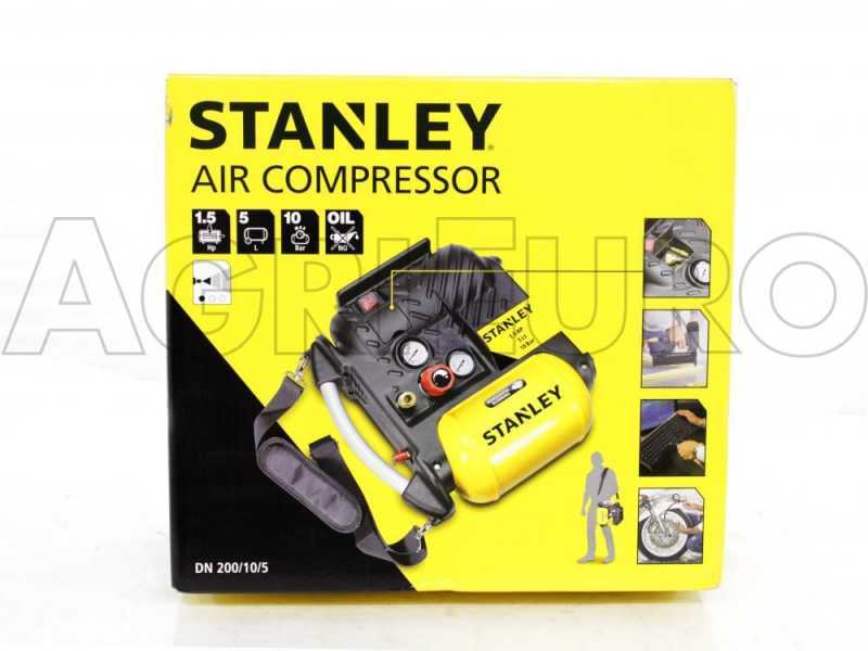 Stanley DN 200/10/5 Compressore Aria Portatile - 5L (8215250STN596)