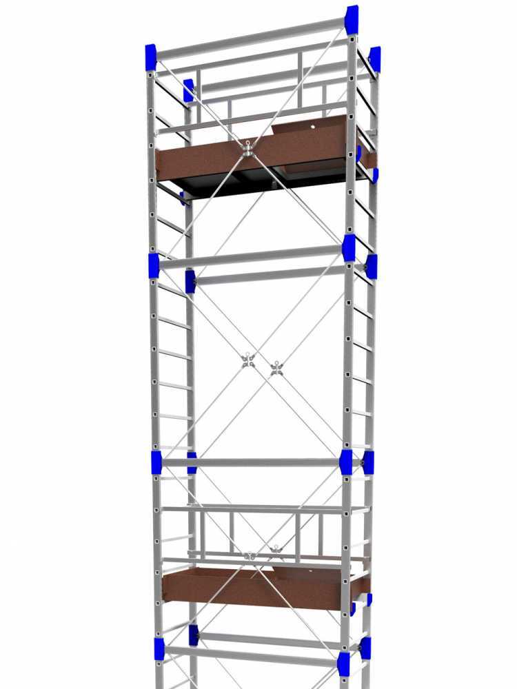 Marchetti Ponteggio trabattello L168xP75 H180cm alluminio