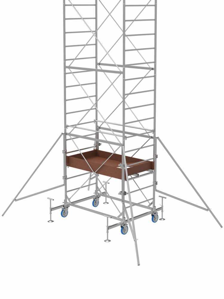 Marchetti Ponteggio trabattello L168xP75 H180cm alluminio