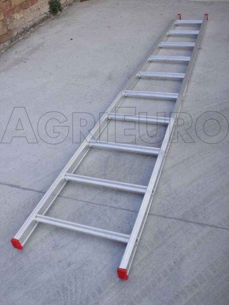 Scala agricola conica professionale in alluminio AgriEuro S110L14 - 4 metri  - 14 gradini