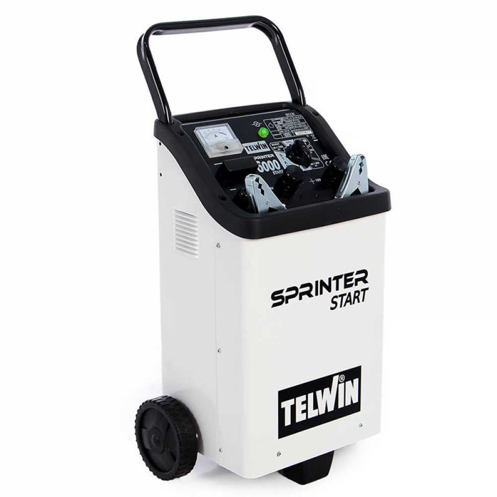 Caricabatterie e avviatore 12-24V auto e furgoni Telwin Sprinter 6000 Start  - Cod. 829392 - ToolShop Italia