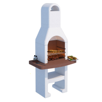 BARBECUE BBQ VULCANO MAX 100x40x85H A CARBONE O CARBONELLA Made in