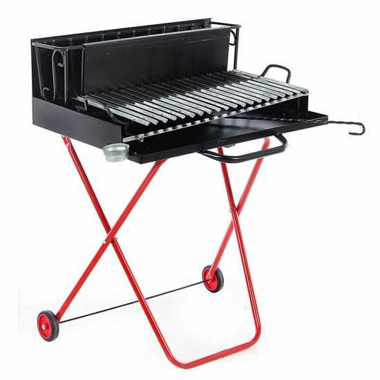 Barbecue portatile a legna e carbone 214 Medium - Pieghevole