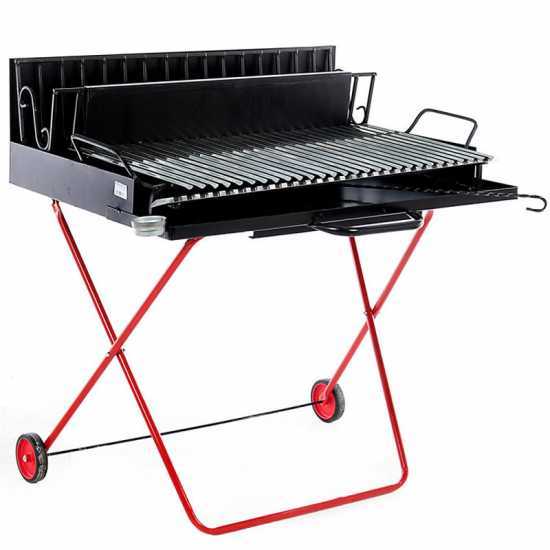 Barbecue portatile a legna e carbone 323 Maxi - Pieghevole