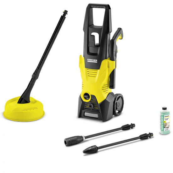 Karcher K3 Home Kit  - Idropulitrice a freddo con lavasuperfici T150 T-Racer - 120 bar