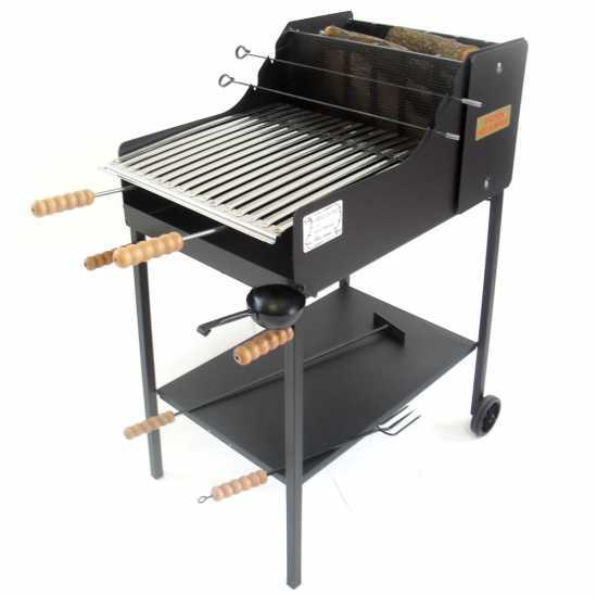 Cruccolini Fuocone Inox - Barbecue in ferro artigianale a legna e carbone