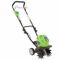 Greenworks G40TL - Motozappa a batteria con ruote - 40V 4Ah