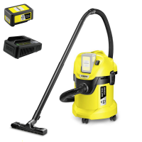 Karcher WD 3 Battery 36 V - Aspirapolvere multiuso a batteria - solidi liquidi e soffiatore