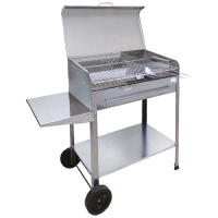 Seven Italy Achille Small - Barbecue in acciaio inox artigianale a carbone - 47,5x37cm