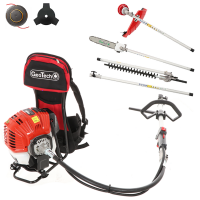 GeoTech GT-2 52 BP - Decespugliatore a scoppio multifunzione a zaino