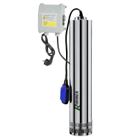 Ribimex PRPVC751/43F - Pompa sommersa per pozzi - 750 W - Acque chiare